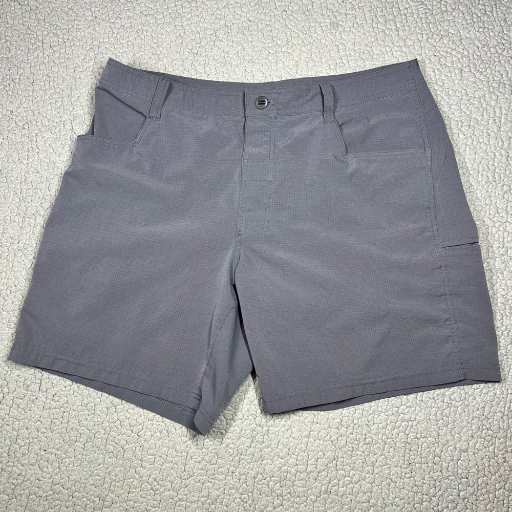 KUHL Renegade Shorts Mens 36 Gray Ripstop Hiking Outdoor Cargo